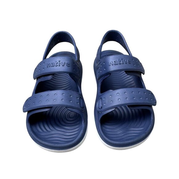 Native Other - Native Chase Sugarlite Sandals Kids 12 Blue Adjustable Lightweight Summer Shoes